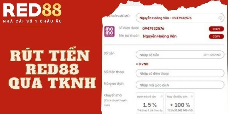 Hướng dẫn rút tiền nhà cái về TKNH